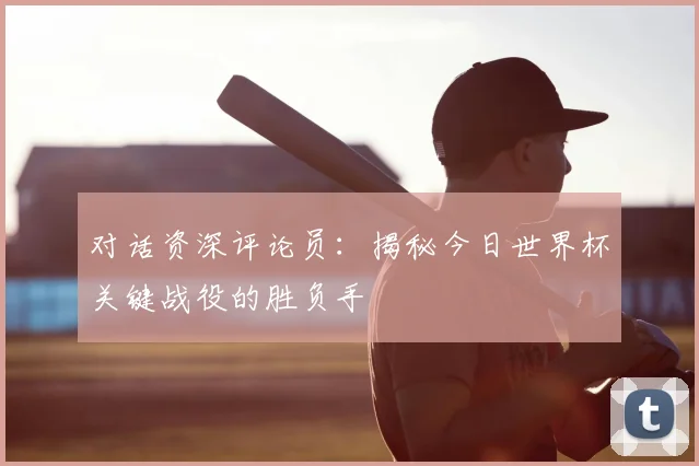 对话资深评论员:揭秘今日世界杯关键战役的胜负手